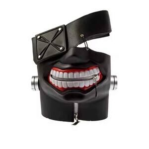 Ken Kaneki Mask Rubber Halloween Black Anime Cosplay Merch